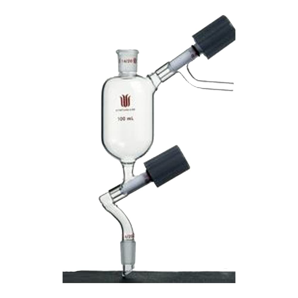 F554200 Synthware Addition Funnel - High Vacuum Glass Funnel with 24/40 Joint, 250ml Capacity - Perfect for Chemistry Labs & Distillation Setups