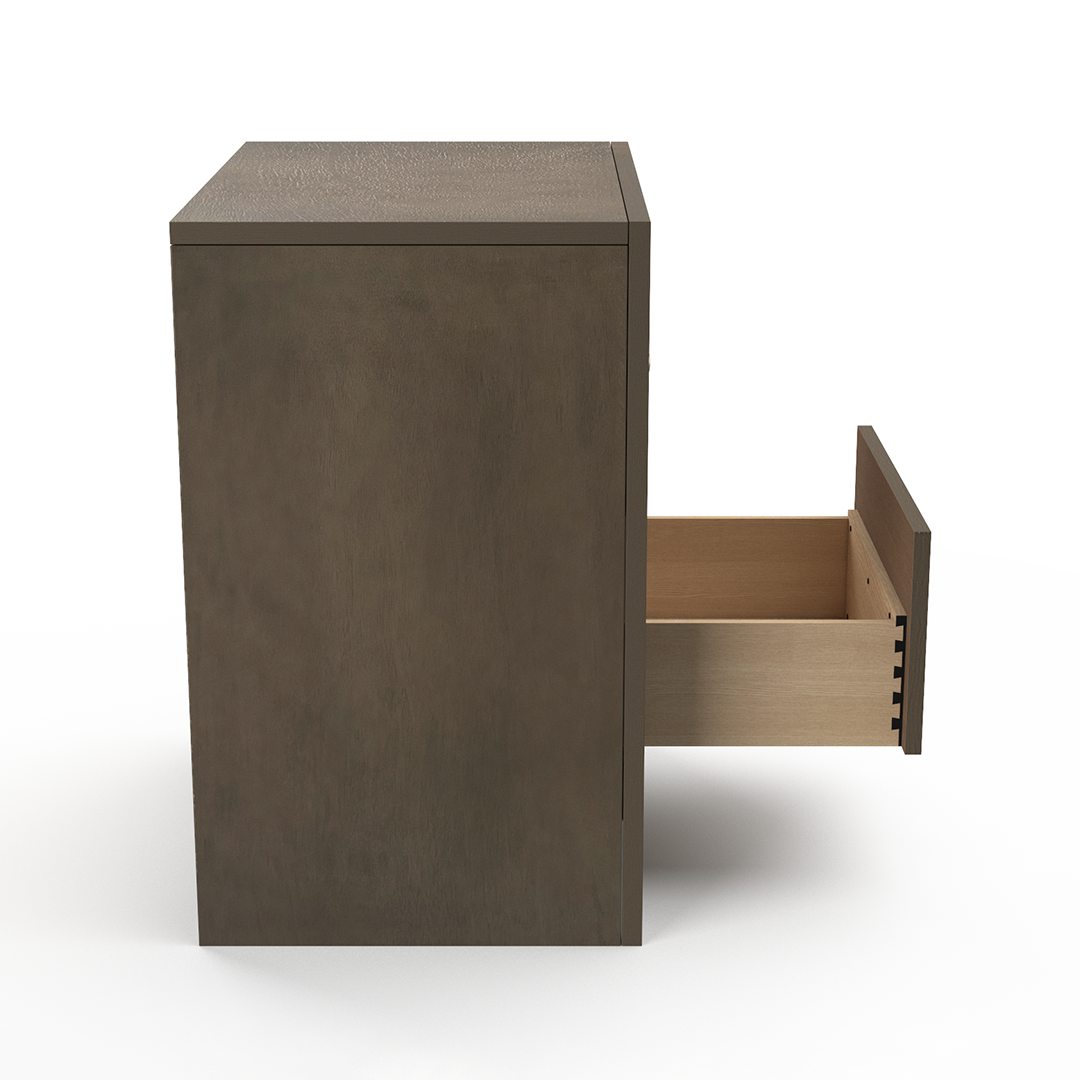 Carolina Nightstand - Stylish Wooden Bedside Table with Drawer for Bedroom Decor | Perfect for Small Spaces, Apartments & Guest Rooms