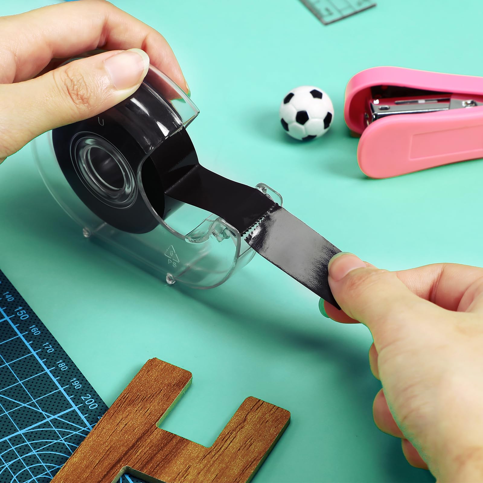 STOBOK Magnetic Tape Dispenser with Adhesive Backing - Flexible Magnetic Strip Roll for DIY Crafts, Home Office Organization & Refrigerator Decor - Perfect for Scrapbooking, Whiteboard Notes & Wall Displays