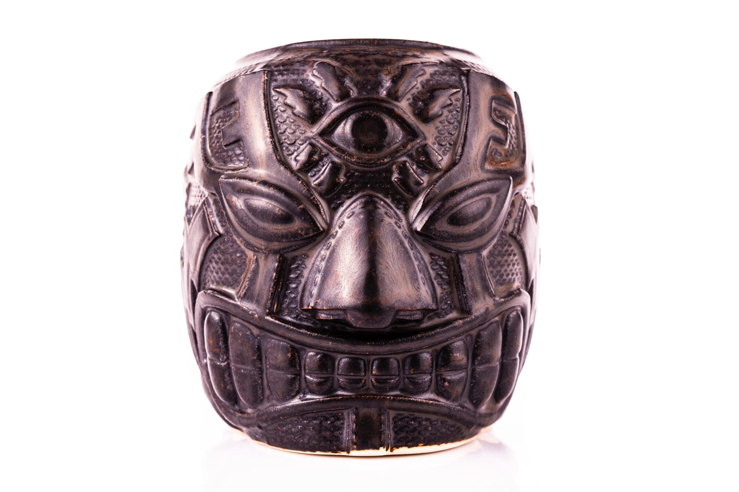 El Ojo Fantastico Tiki Mug - Reclusa Parda Variant | Handcrafted Ceramic Tiki Cup for Tropical Cocktails, Home Bar Decor & Themed Parties
