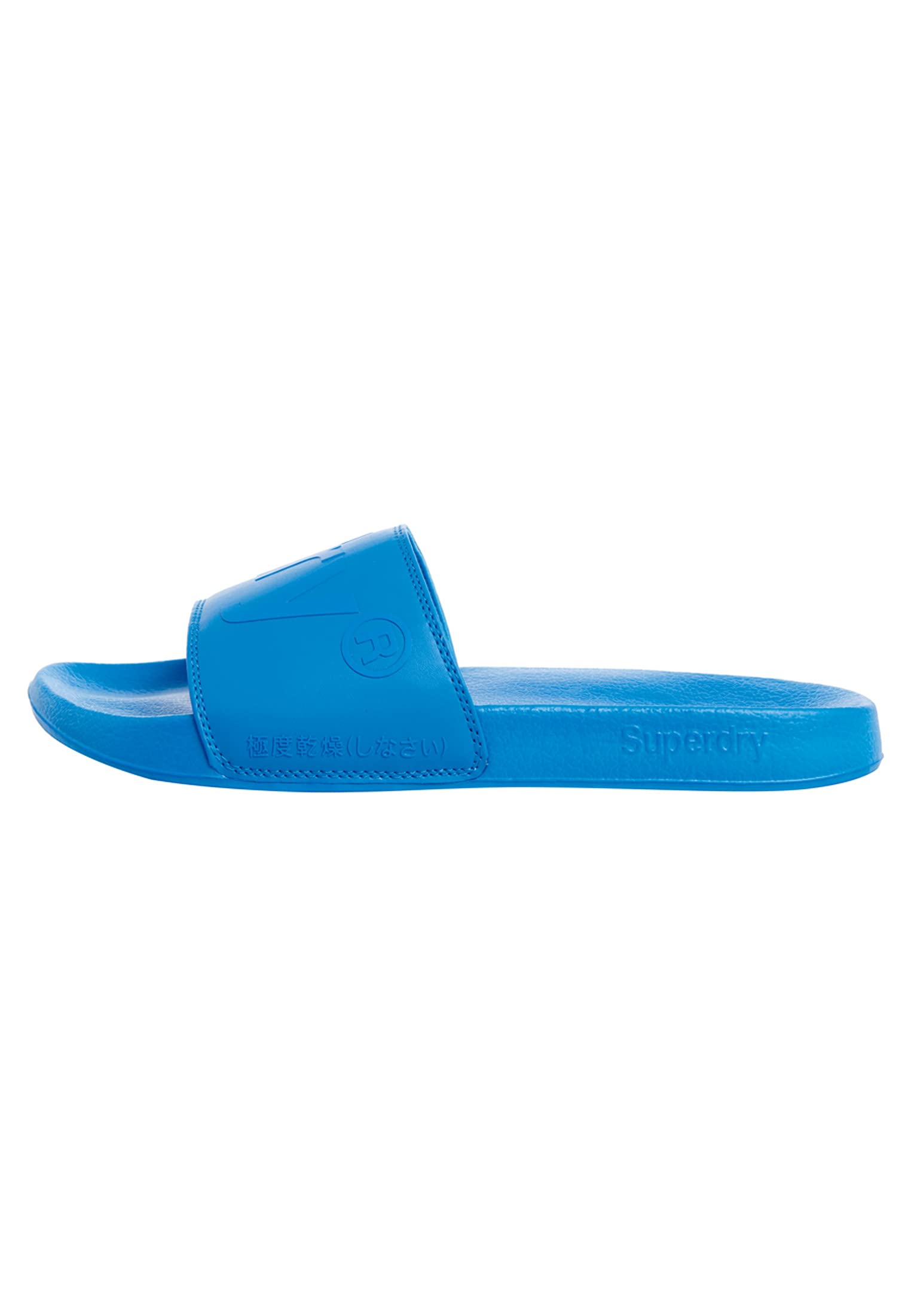 Superdry City Neon Pool Sliders for Men & Women - Electric Blue Waterproof Sandals - Perfect for Beach, Pool, and Summer Outdoor Activities