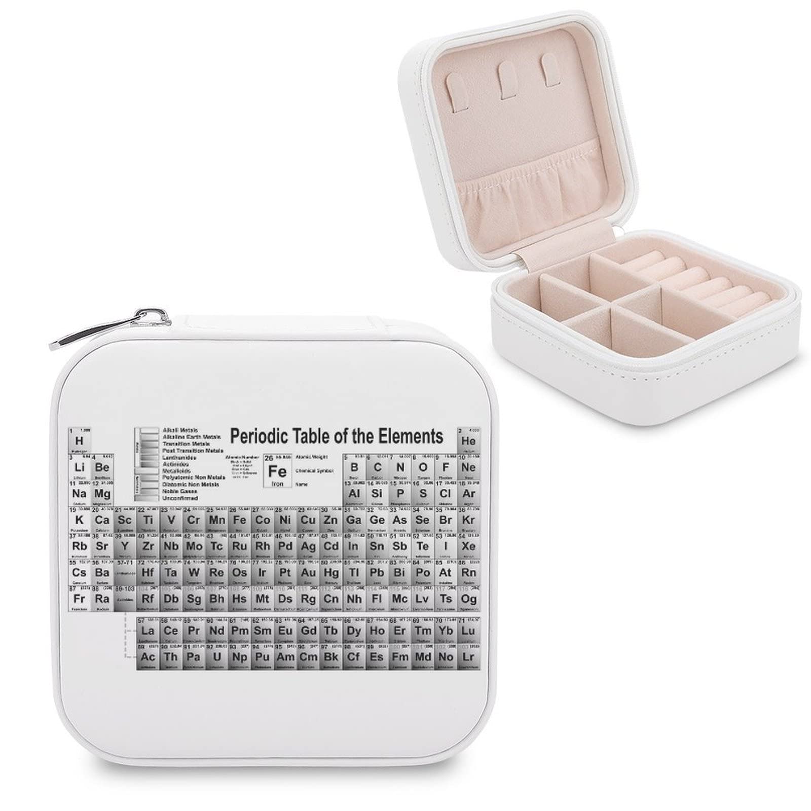 Women's Small PU Leather Jewelry Box - Travel Jewelry Organizer Case for Rings, Earrings, Necklaces & Bracelets | Portable Display Storage Bag Holder for Home, Office & Vacation Use