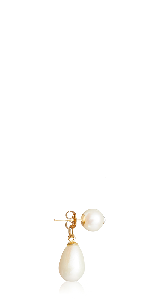 Bijoux De La Mer Pearl Earrings - Genuine Pearl Stud Earrings for Women, 925 Sterling Silver Jewelry, Classic & Elegant Gift for Her - Perfect for Weddings, Parties & Special Occasions