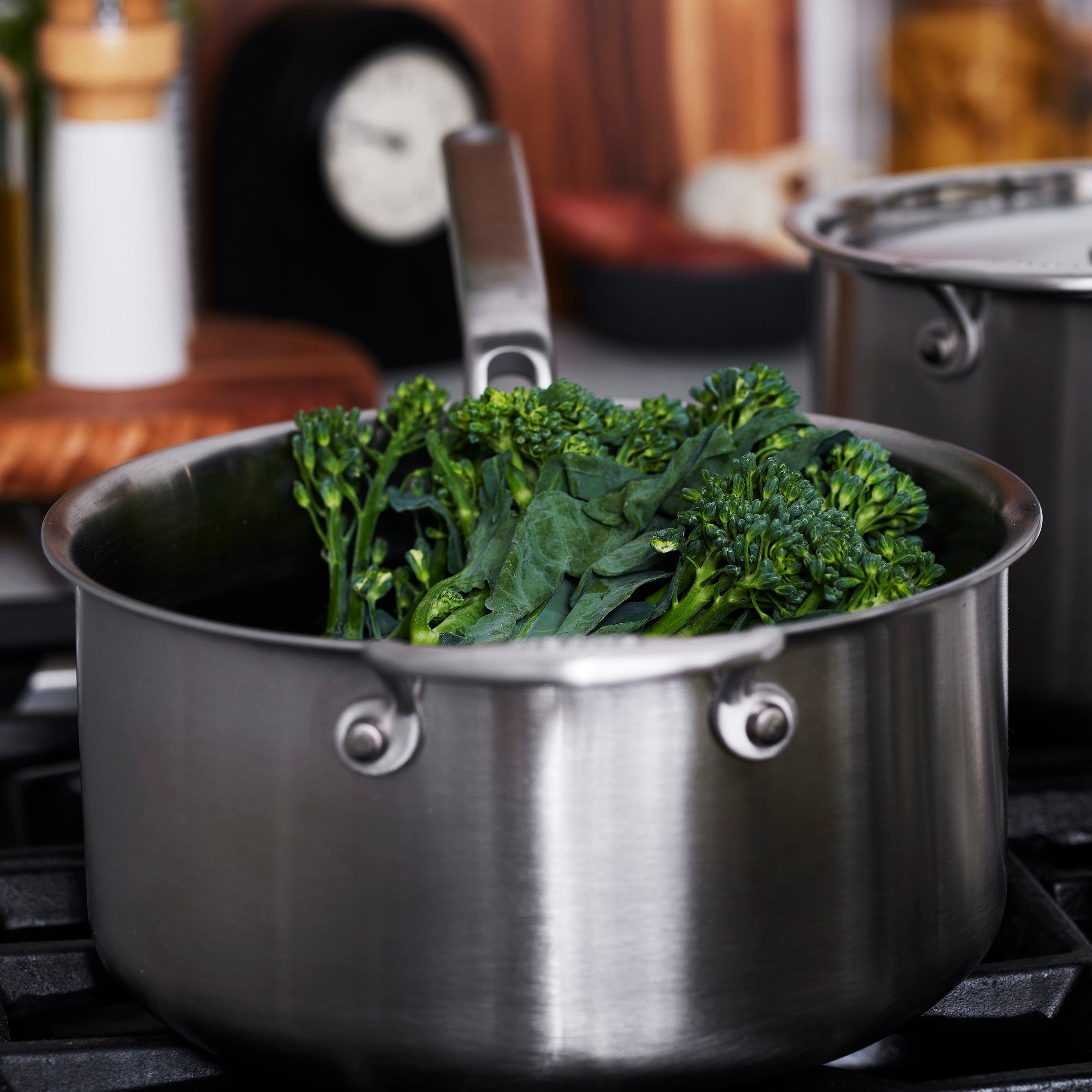 Heritage Steel 4 Quart Saucepan with Lid - Premium Stainless Steel Cookware for Home Chefs | Perfect for Soups, Sauces & Slow Cooking