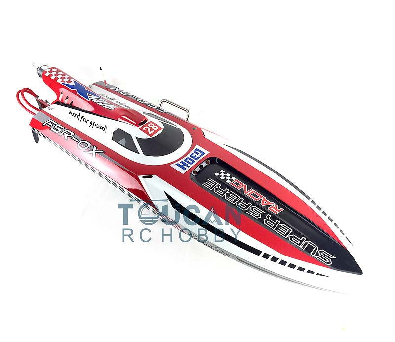 G30H 30CC Fiberglass Deep V Monohull Gasoline RC Racing Boat - ARTR DIY Model with Engine Shaft Hardware (1380x390x320mm, 70km/h) - Perfect for Competitive Racing, Hobby Enthusiasts & Outdoor Water Sports Gifts