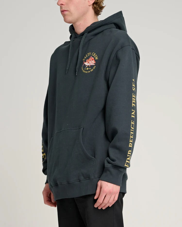 Salty Crew Snap Attack Pigment Hood - Men's Pullover Hoodie for Surfing, Fishing & Outdoor Activities | Comfortable & Stylish Casual Wear