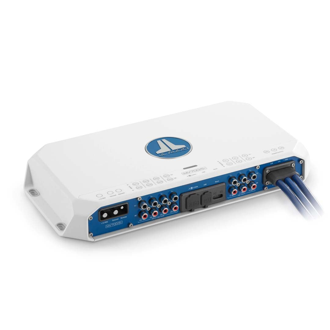 JL Audio MV700/5i MVi Series 5-Channel Marine Amplifier with DSP - Waterproof Boat Audio System for Marine, Yacht & Outdoor Adventures