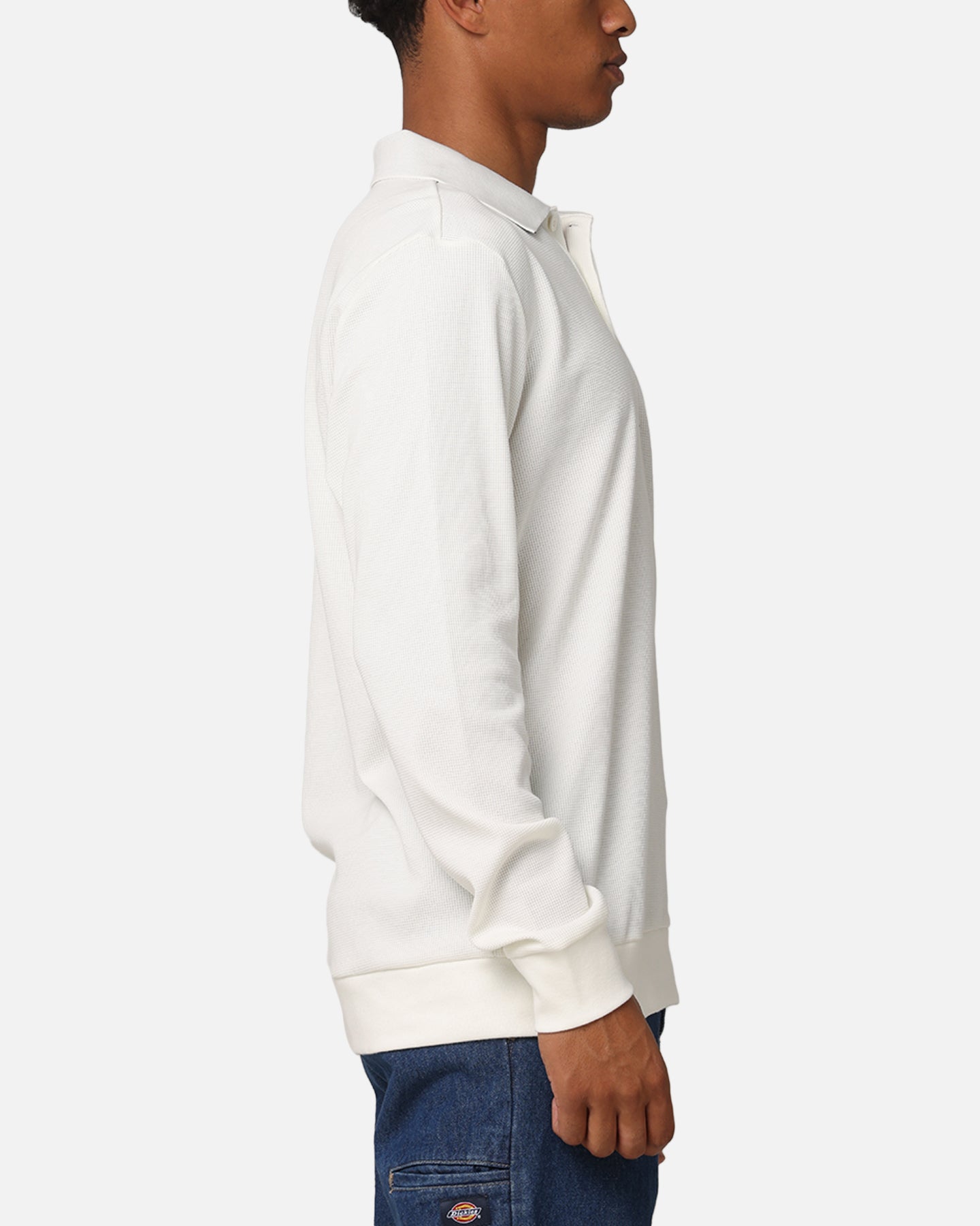 Adidas Men's Long Sleeve Polo Shirt - Classic Fit, Moisture-Wicking, Off White - Perfect for Golf, Business Casual & Everyday Wear