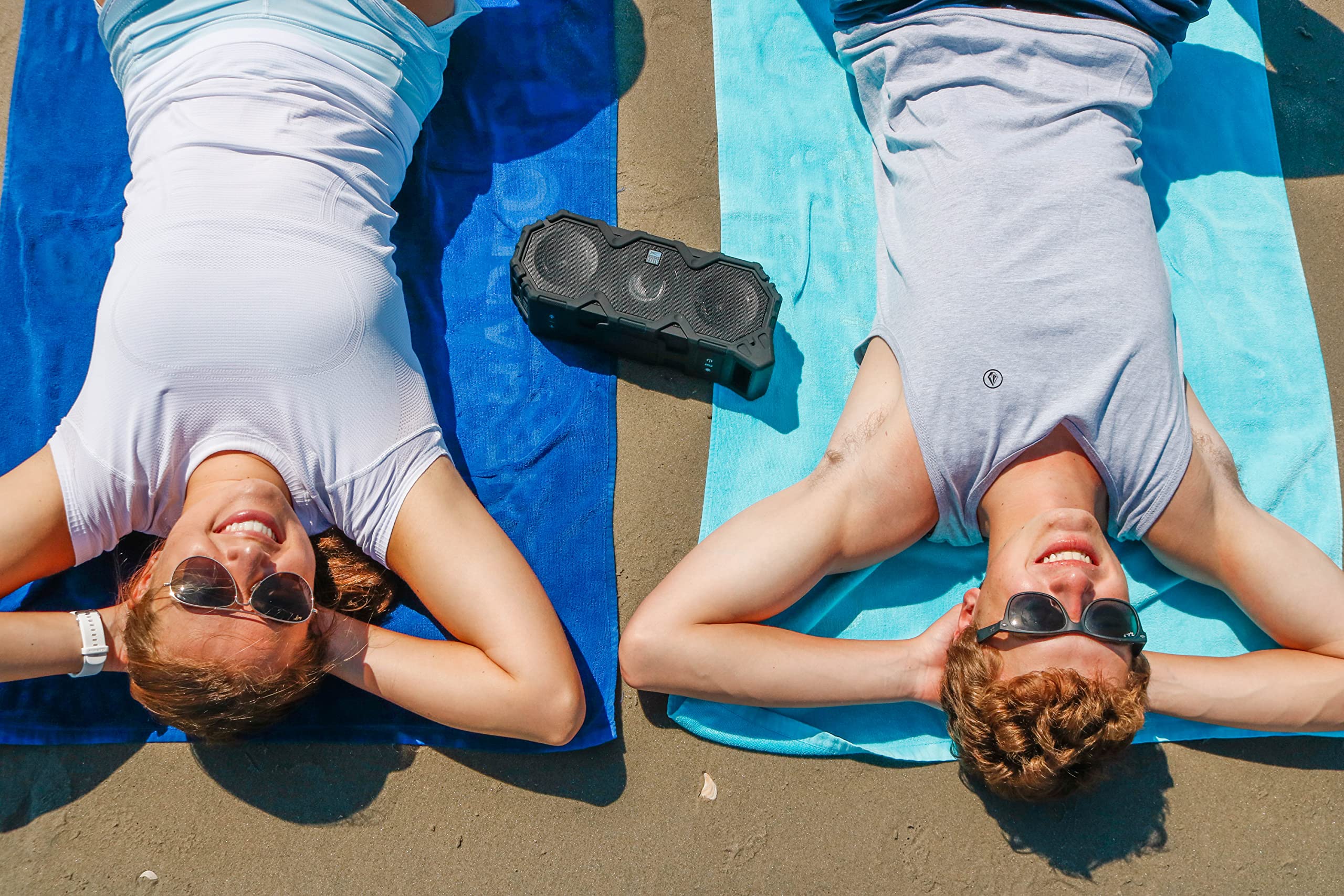 Altec Lansing Super Lifejacket Jolt - Waterproof Bluetooth Speaker with Qi Wireless Charging, Customizable LED Lights | Durable, Portable Wireless Speaker for Travel, Beach, Pool Parties & Outdoor Adventures