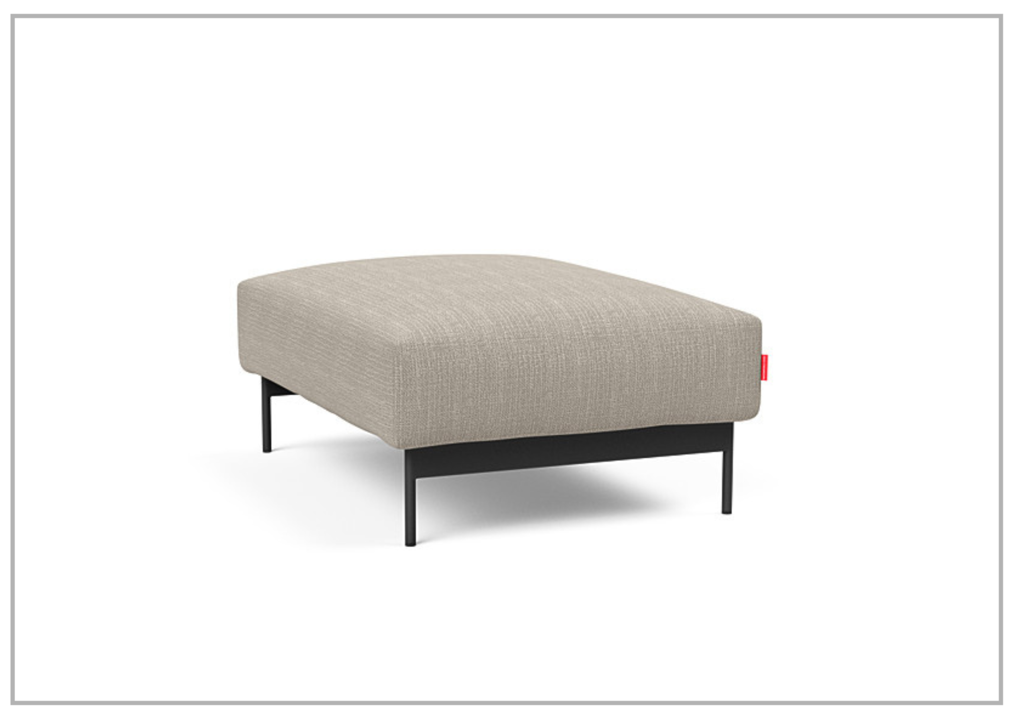Innovation Living Malloy 2-Seater Fabric Convertible Sofa Bed with Ottoman - Space-Saving Sleeper Sofa for Small Apartments & Guest Rooms