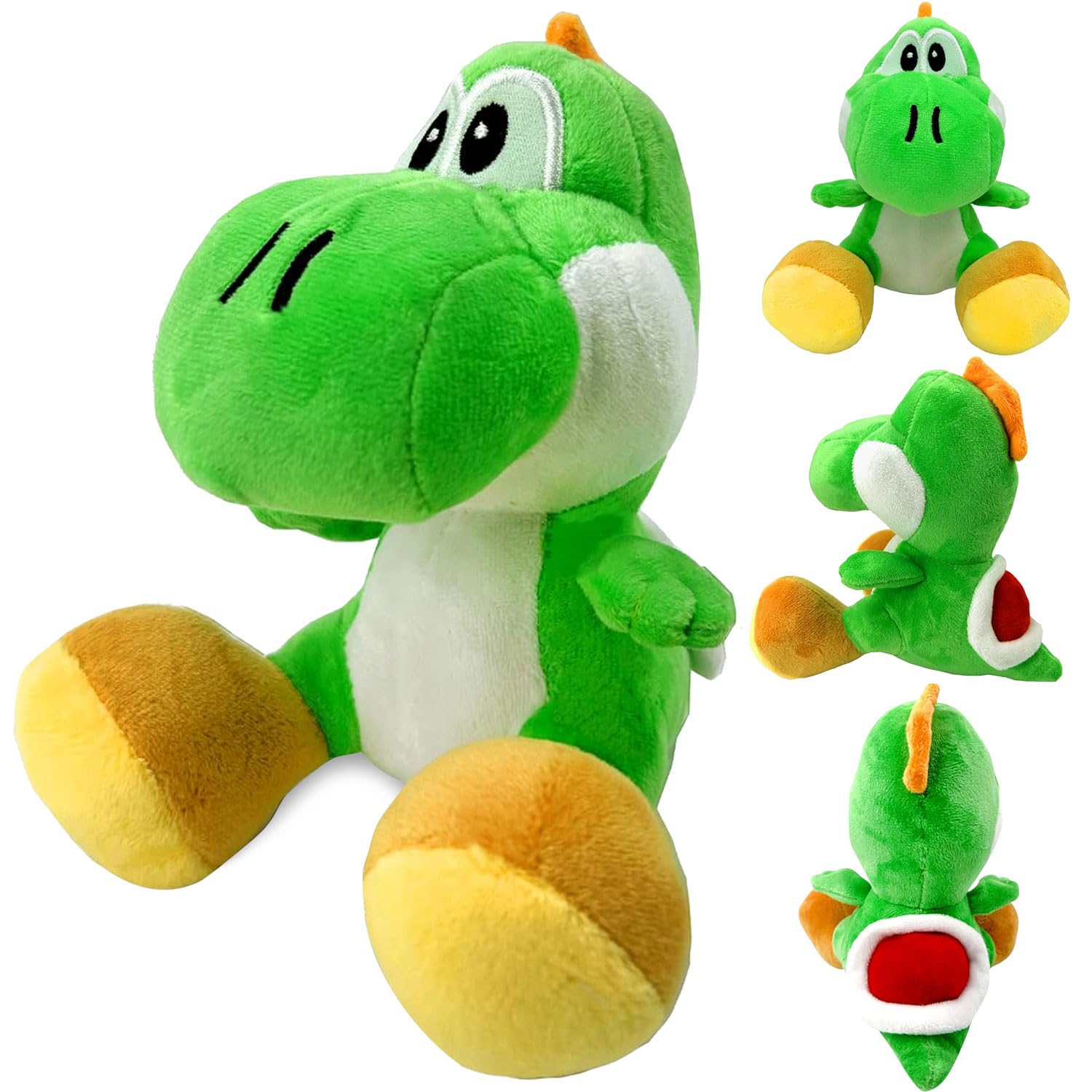 18cm Super Mario Yoshi Plush Doll - Soft Dinosaur Stuffed Animal Toy for Kids, Girls & Boys | Perfect Christmas, Birthday Party Gift for Gamers & Collectors | Great for Bedroom Decor, Cuddling & Playtime