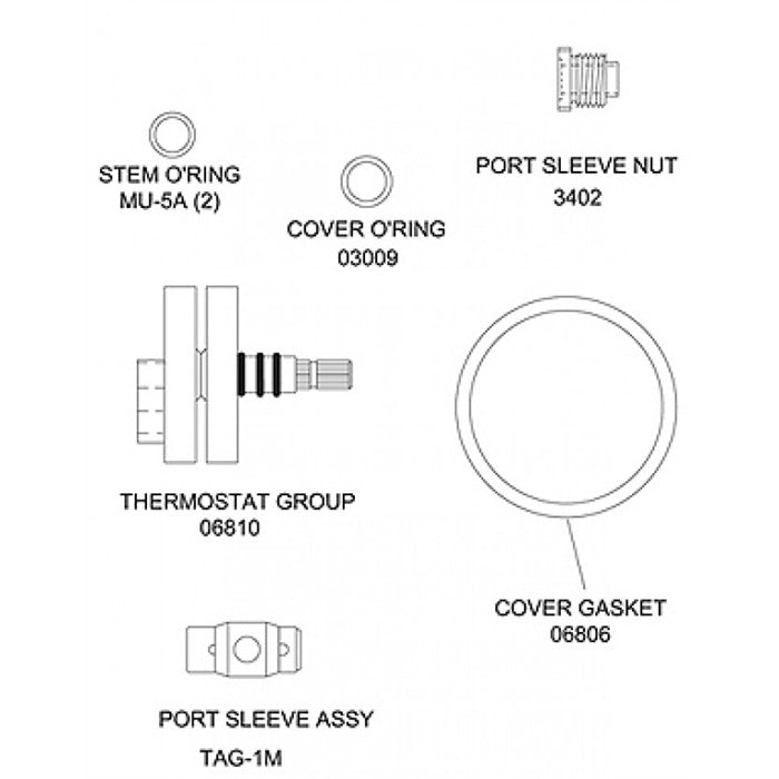 Guardian RK3600A Replacement Repair Kit for G3600 Tempering Valve - Compatible with Leonard KIT R/TA/M - Perfect for Plumbing Maintenance & Water Heater Repairs