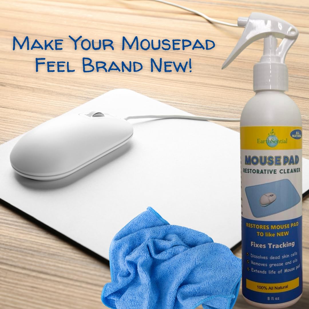Mouse Pad Restorative Cleaner - Deep Cleaning Solution for Gaming & Office Mouse Pads | Removes Dirt, Stains & Odors | Perfect for Gamers, Professionals & Home Use