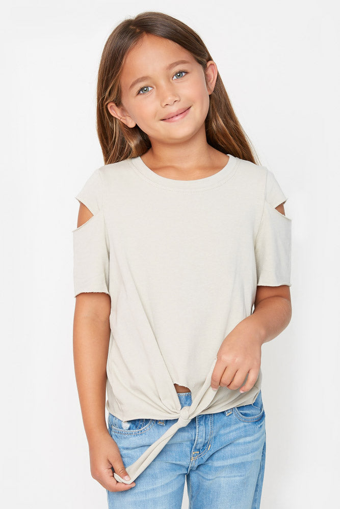 Stylish Front Tie Knit T-Shirt for Women | Casual & Comfortable Cotton Tee | Perfect for Everyday Wear, Outings & Layering