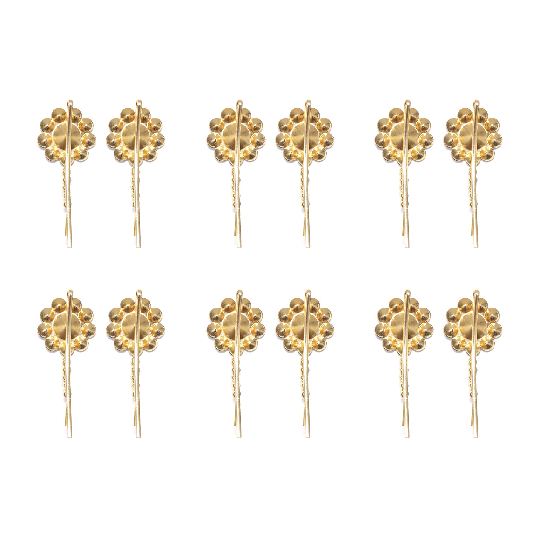 Shivarth Rhinestone Hair Clips for Women, Girls & Kids - Stylish Crystal Hair Accessories for Party, Wedding, Daily Use - Pack of 12 Multicolor Hairpins