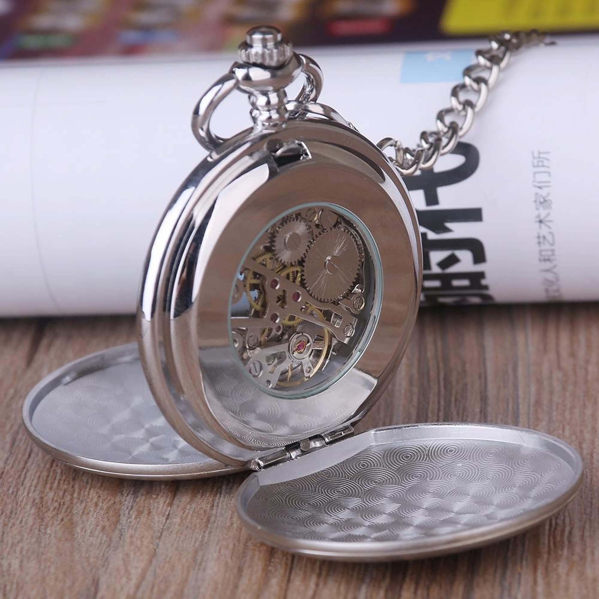 Vintage Royal Silver Double Hunter Mechanical Pocket Watch - Classic Antique Style for Men & Collectors | Perfect for Weddings, Gifts & Special Occasions