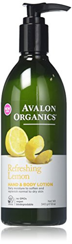 Avalon Organics Lemon Hand & Body Lotion - 12 oz (2-Pack) | Moisturizing & Hydrating for Dry Skin - Perfect for Daily Use at Home, Office & Travel