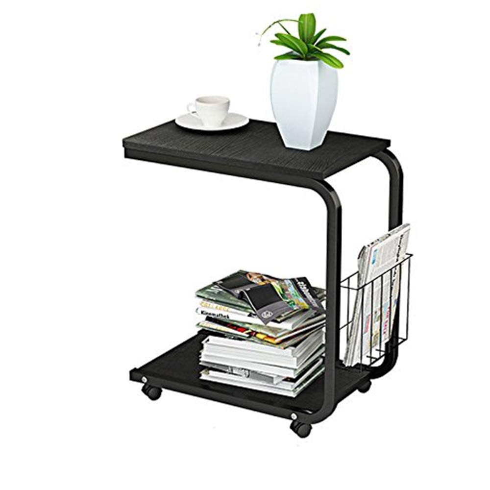 Portable C-Shaped Side Table - Adjustable Laptop Desk for Sofa, Bed & Living Room - Lightweight Snack Tray with 7 Color Options (1001) - Perfect for Home Office, Gaming & Relaxing on the Couch