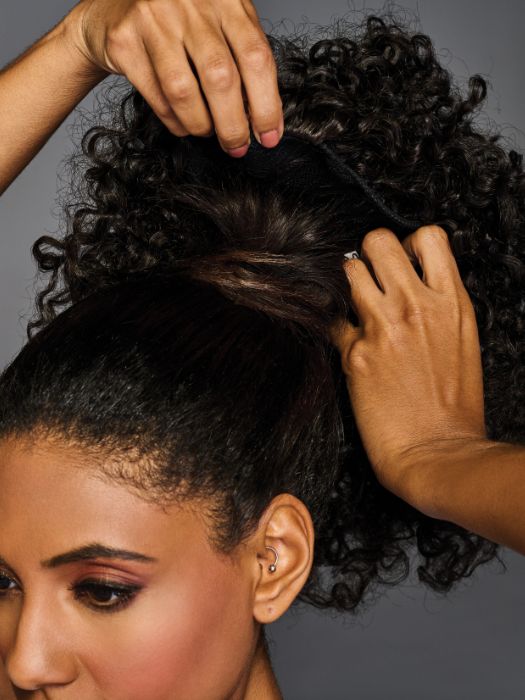 12 Coily Cinched Ponytail Extensions | Synthetic Hair Ponytail for Black Women - Perfect for Parties, Weddings & Everyday Styling