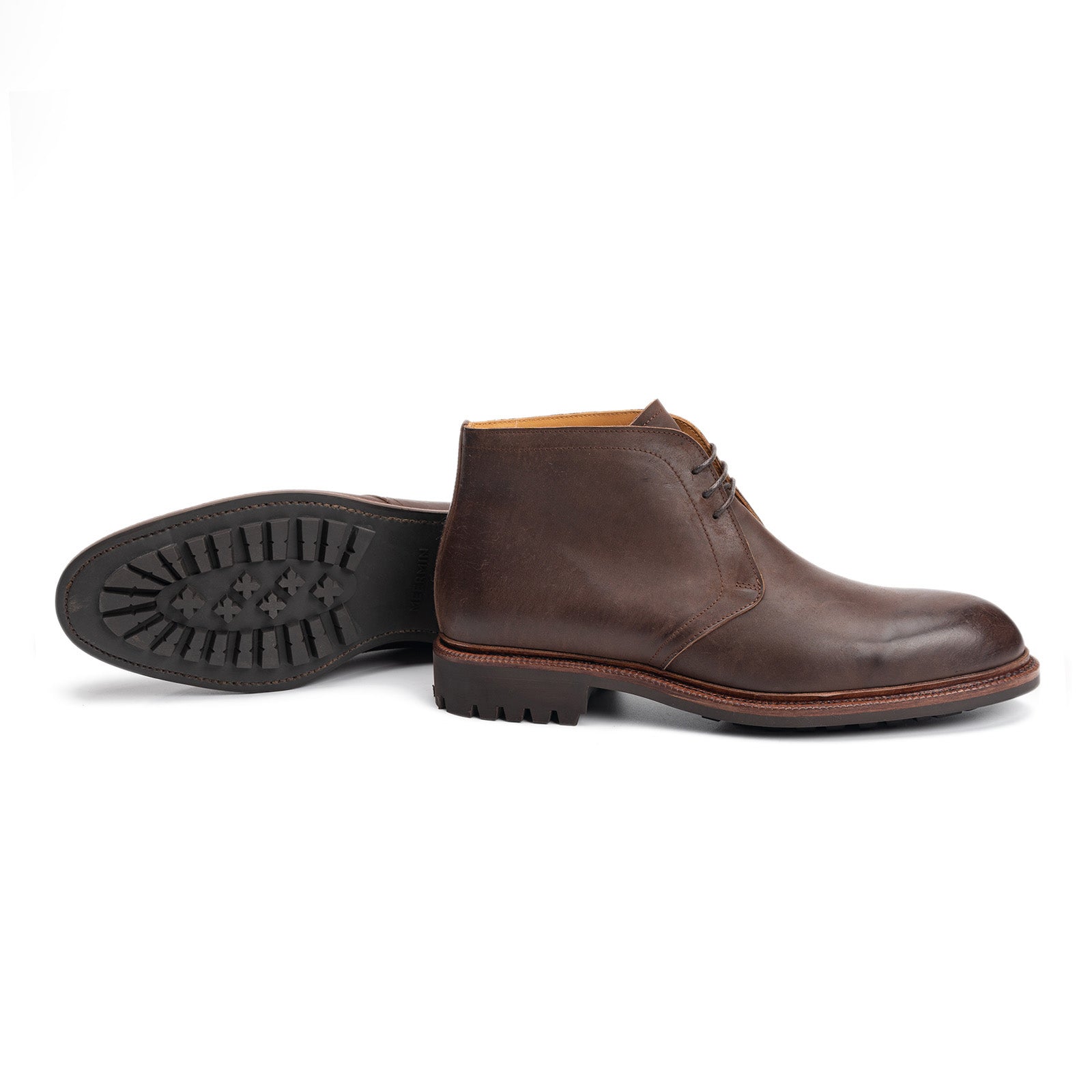 Premium Brown Waxy Shell Cordovan Leather - Durable & Luxurious for Shoes, Belts & Wallets | Perfect for Formal & Business Attire