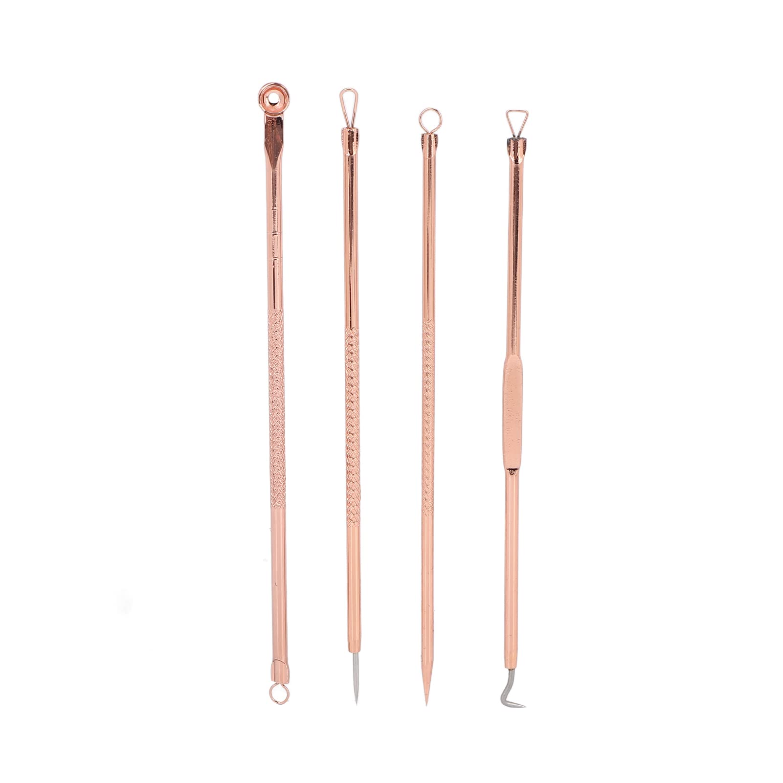 Professional Pimple Popper Tool Kit - Stainless Steel Acne Remover with Ergonomic Handle, Blackhead Extractor for Sensitive Skin, Home & Travel Essential for Clear Skin Care