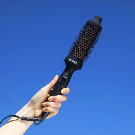 Bombshell Blowout Heated Hair Brush - Professional Ionic Hair Styler for Frizz Control & Shine - Perfect for Salon-Quality Blowouts at Home, Travel & Daily Styling