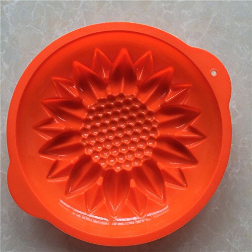 Large Sunflower Silicone Baking Mold for Cakes, Pizzas, Mooncakes & More | Non-Stick Flexible Cake Pan for Home Baking, Party Desserts & DIY Crafts