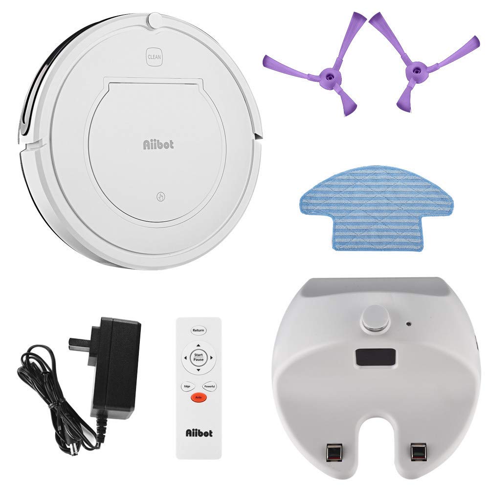 Bilukmi Smart Self-Refilling Robot Vacuum Cleaner - Ultra Quiet, 4-Stage Cleaning System for Hard Floors & Carpets | Perfect for Home, Office & Pet Hair Removal