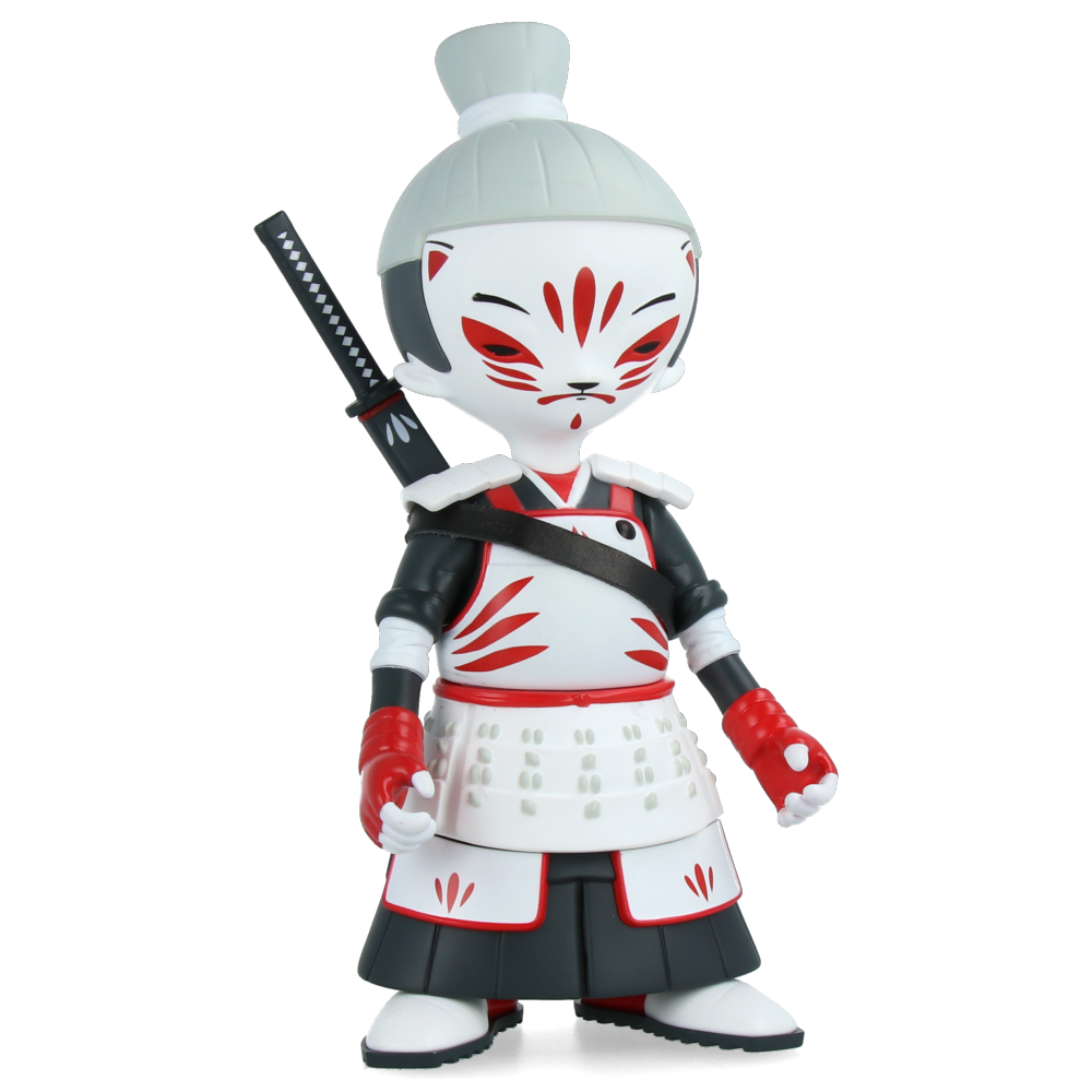 Kid Katana Vinyl Toy - Kitsune Fox Design | Collectible Action Figure for Kids & Anime Fans | Perfect for Display, Gifts & Cosplay