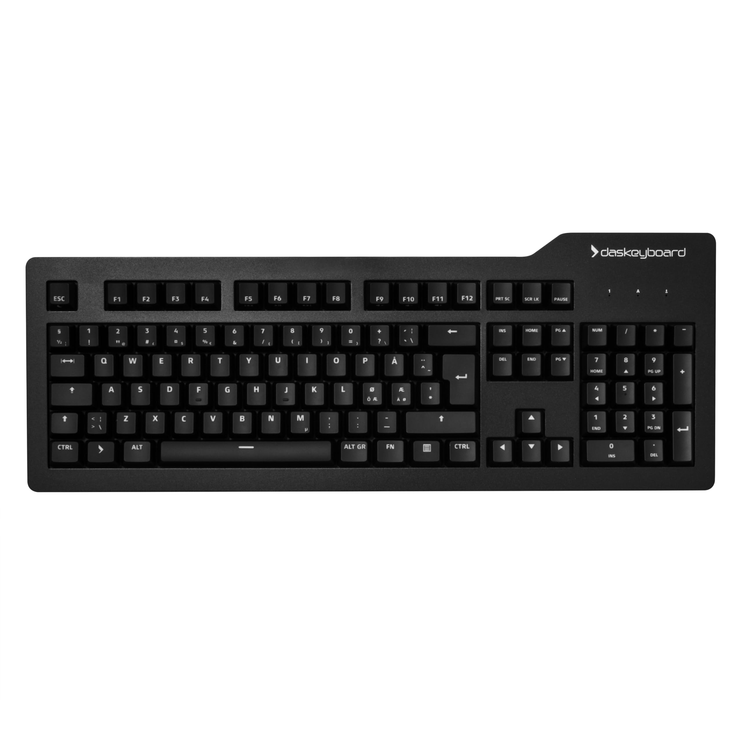 Das Keyboard Prime 13 Mechanical Keyboard - 105 Key UK Layout with Cherry MX Brown Switches, White LED Backlight, Full Anti-Ghosting & Aluminum Cover | Perfect for Gaming, Programming & Office Work (DKP13-PRMXT00-UK)