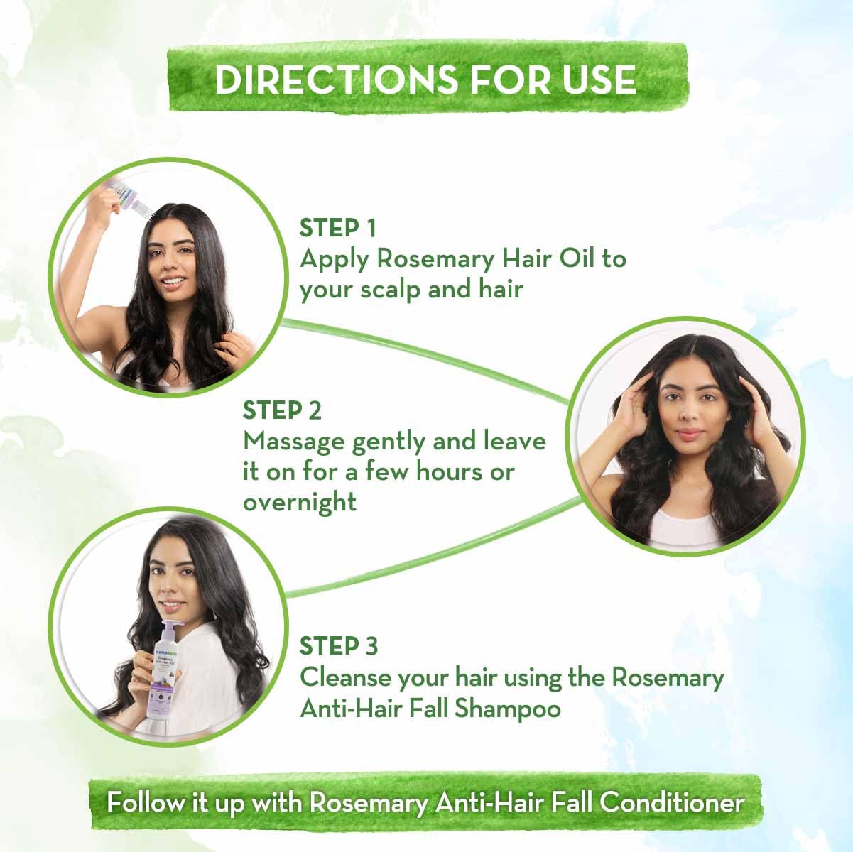 Mamaearth Rosemary Hair Growth Combo with Hair Growth Oil & Anti-Hairfall Shampoo (490g) - Natural Solution for Thicker, Stronger Hair | Perfect for Daily Hair Care Routine & Scalp Nourishment