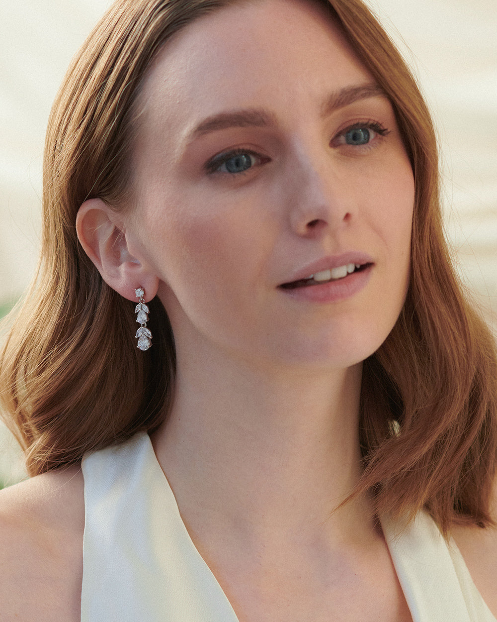 Sabine Earrings - Elegant Gold Hoop Earrings for Women, Trendy Dangle Drop Jewelry Gift | Perfect for Parties, Weddings & Everyday Wear