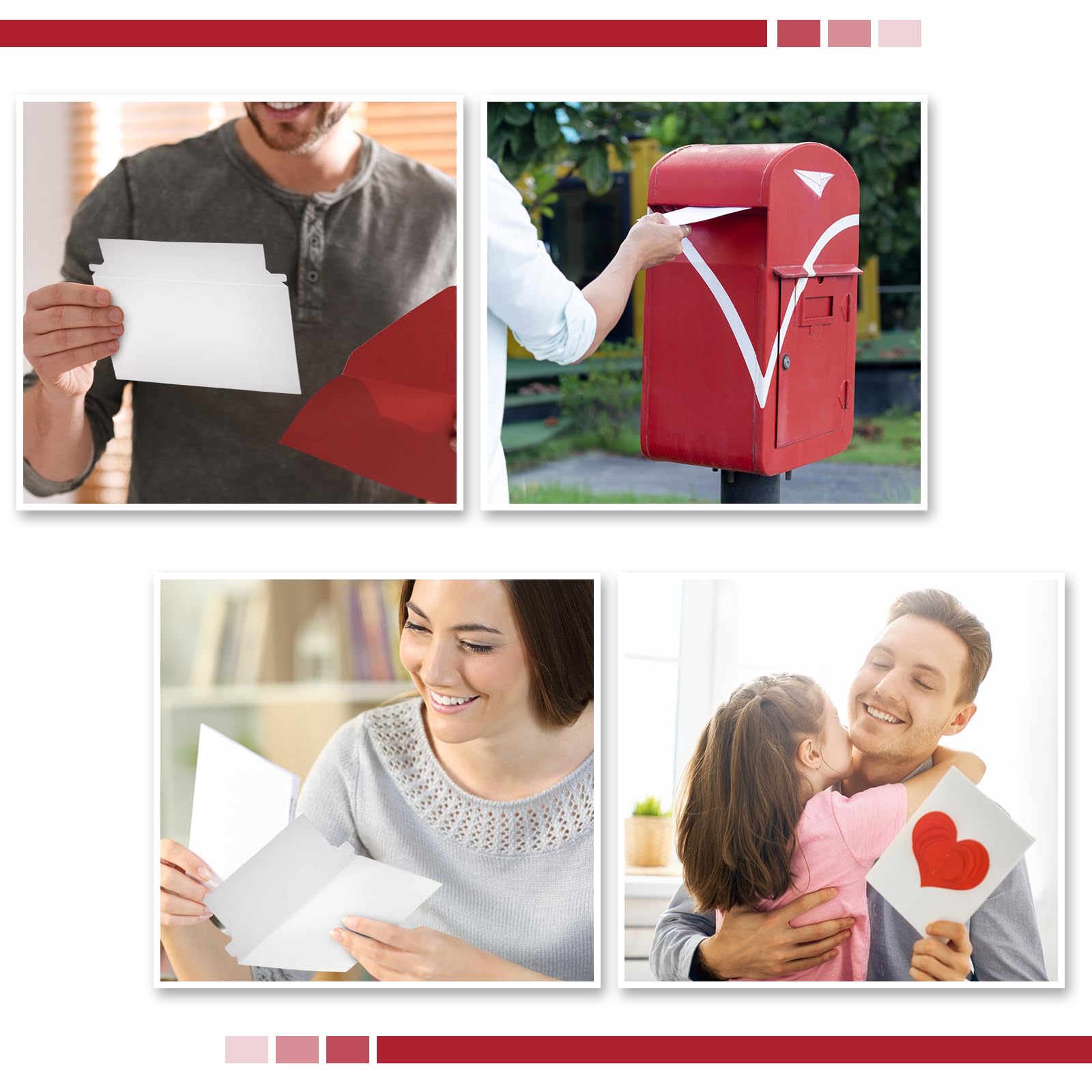 300 Pcs 6.5 x 4.5 Inch Rigid Cardboard Mailers - Heavy Duty Shipping Envelopes for CDs, Vinyl Records, Photos & Documents | Durable Photo Mailers & Document Protectors for Safe Mailing & Storage