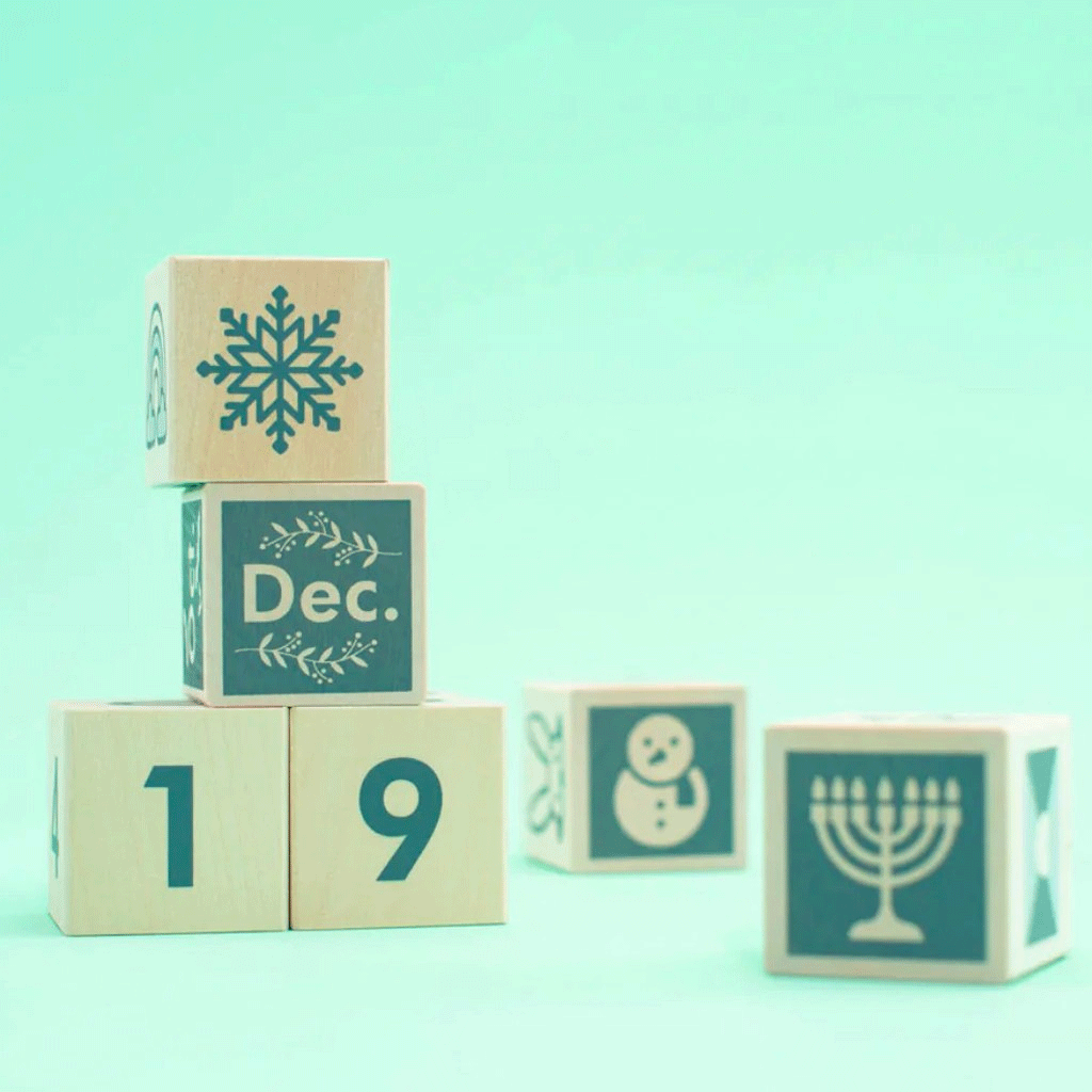 Uncle Goose Perpetual Block Calendar - Wooden Educational Toy for Kids & Adults | Perfect for Home, Office & Classroom Learning Activities