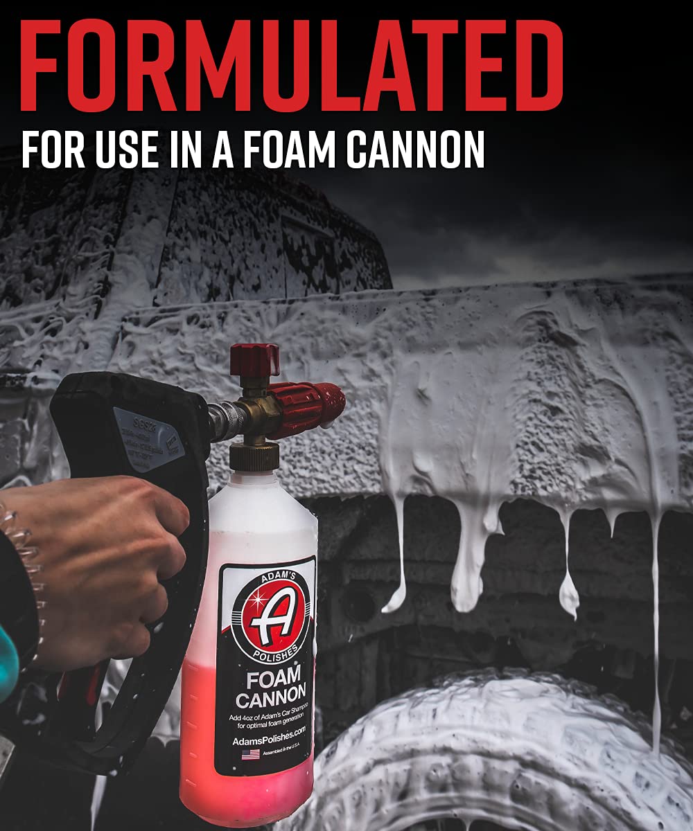 Adam's Polishes Mega Foam Car Wash Bundle - pH Balanced Car Wash Soap for Foam Cannon, Pressure Washer & Foam Gun | Concentrated Auto Detailing Detergent | Safe for Wax & Ceramic Coatings | Perfect for Deep Cleaning, Detailing & Maintaining Your Vehicle's Shine