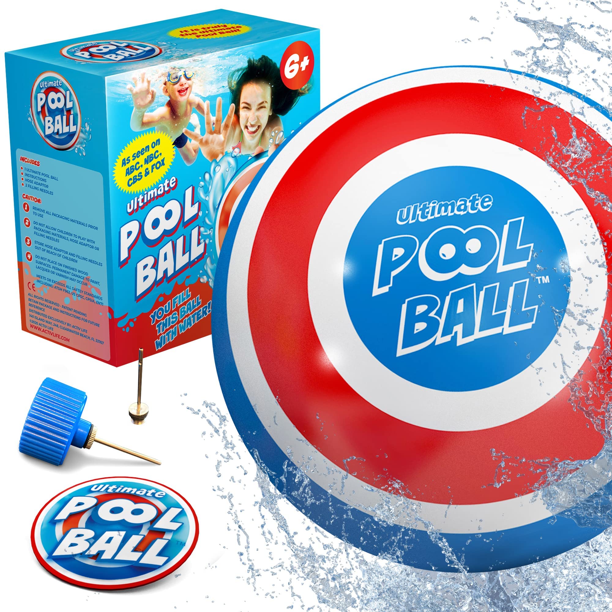 **Water-Filled Pool Balls for Kids - Fun Underwater Games & Swimming Pool Toys for Ages 6-12 - Best Summer Beach Toys for Boys & Girls - Perfect Gift for Birthdays & Outdoor Water Play**