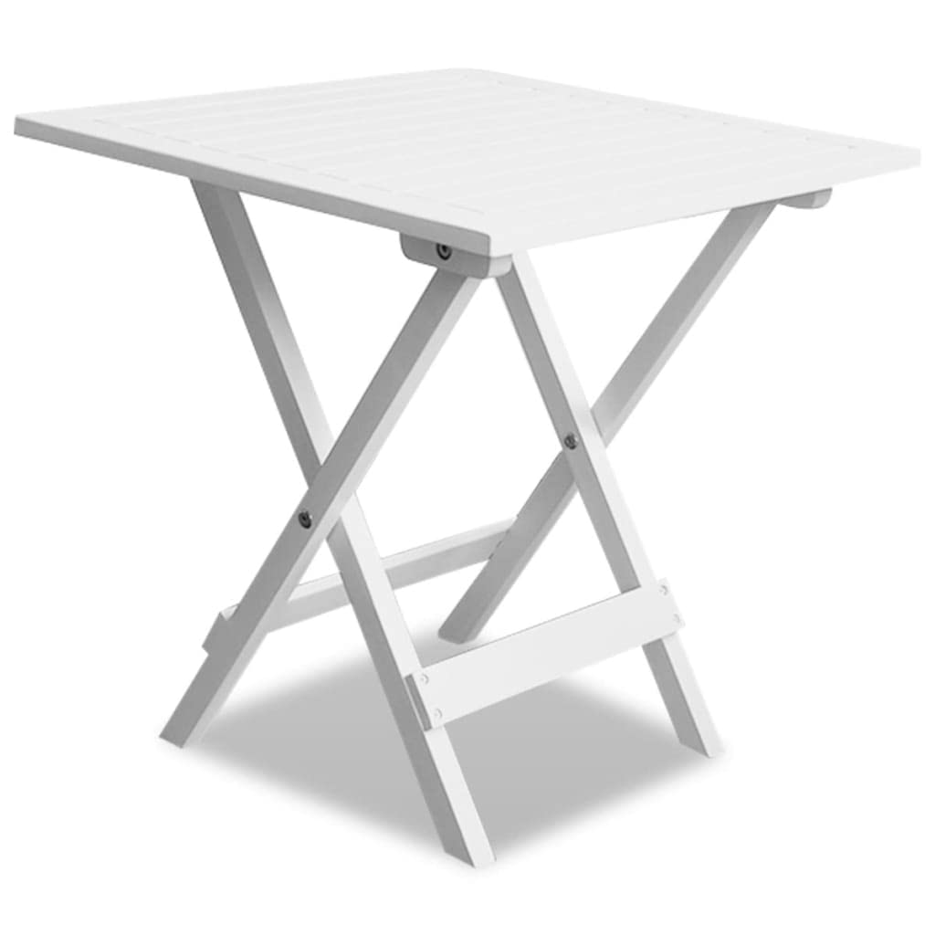 Modern White Acacia Wood Bistro Table 18.1
