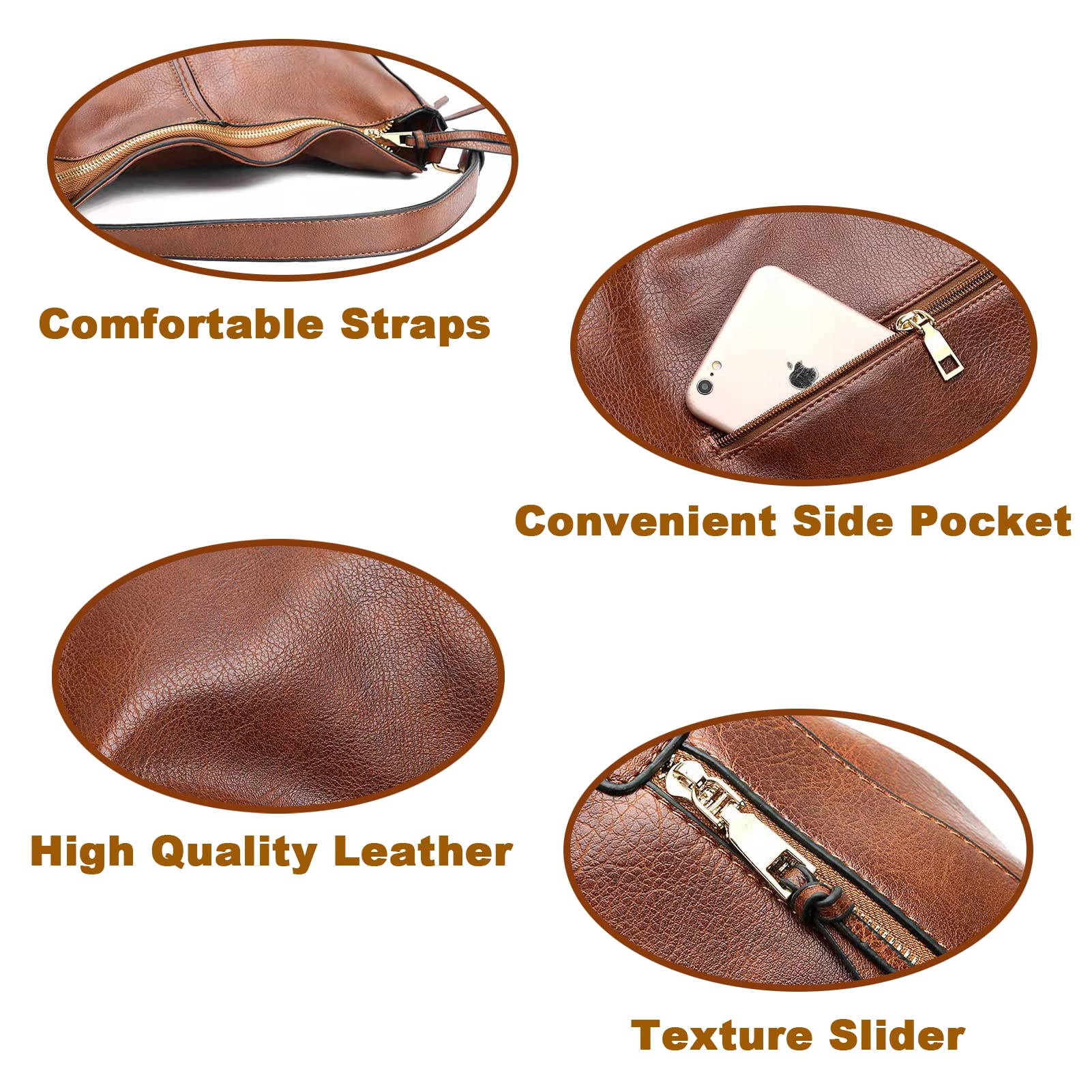 Stylish PU Leather Tote Bag for Women - Adjustable Shoulder Strap Hobo Handbag | Perfect for Work, Travel & Shopping