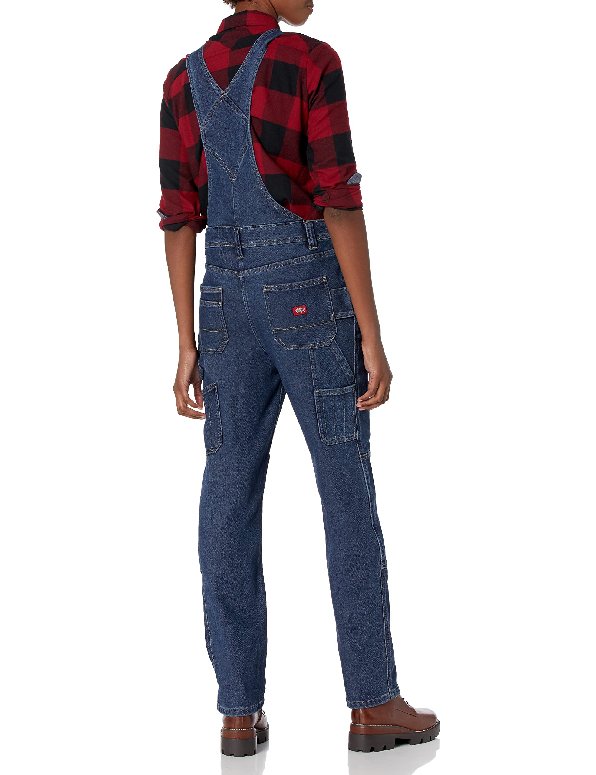 Dickies Women's Warming Temp-IQ Denim Bib Overalls - Cold Weather Workwear for Outdoor Jobs & Winter Activities