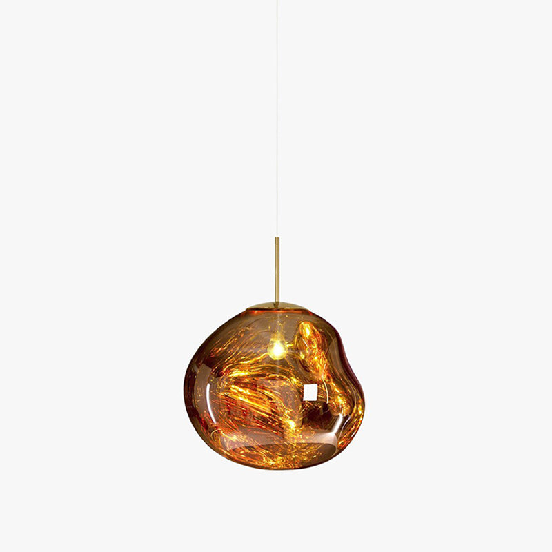 Lava Pendant Light Fixture - Modern Volcanic Glass Ceiling Lamp for Dining Room, Kitchen Island & Bedroom Lighting Decor