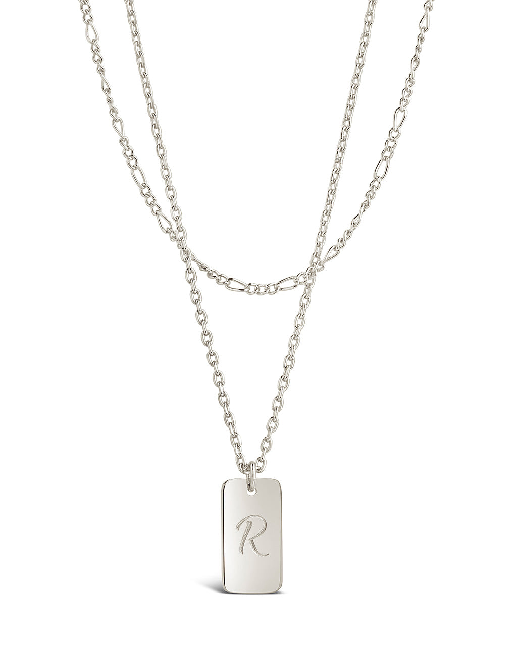 Layered Chain Necklace for Women - Initial Pendant Necklace, Dainty Gold & Silver Jewelry Gift for Her - Perfect for Everyday Wear, Date Night & Special Occasions