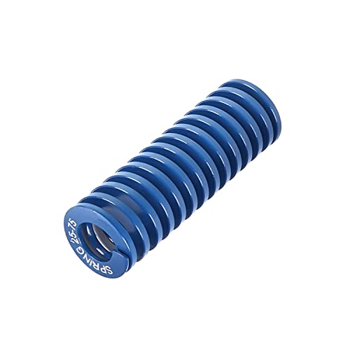 Juvielich Extra Light Load Compression Die Spring - 75mm Long Spiral Stamping Spring for 3D Printers & Mechanical Equipment (1PC, Blue) | Perfect for CNC Machines, Industrial Presses & Precision Stamping Applications