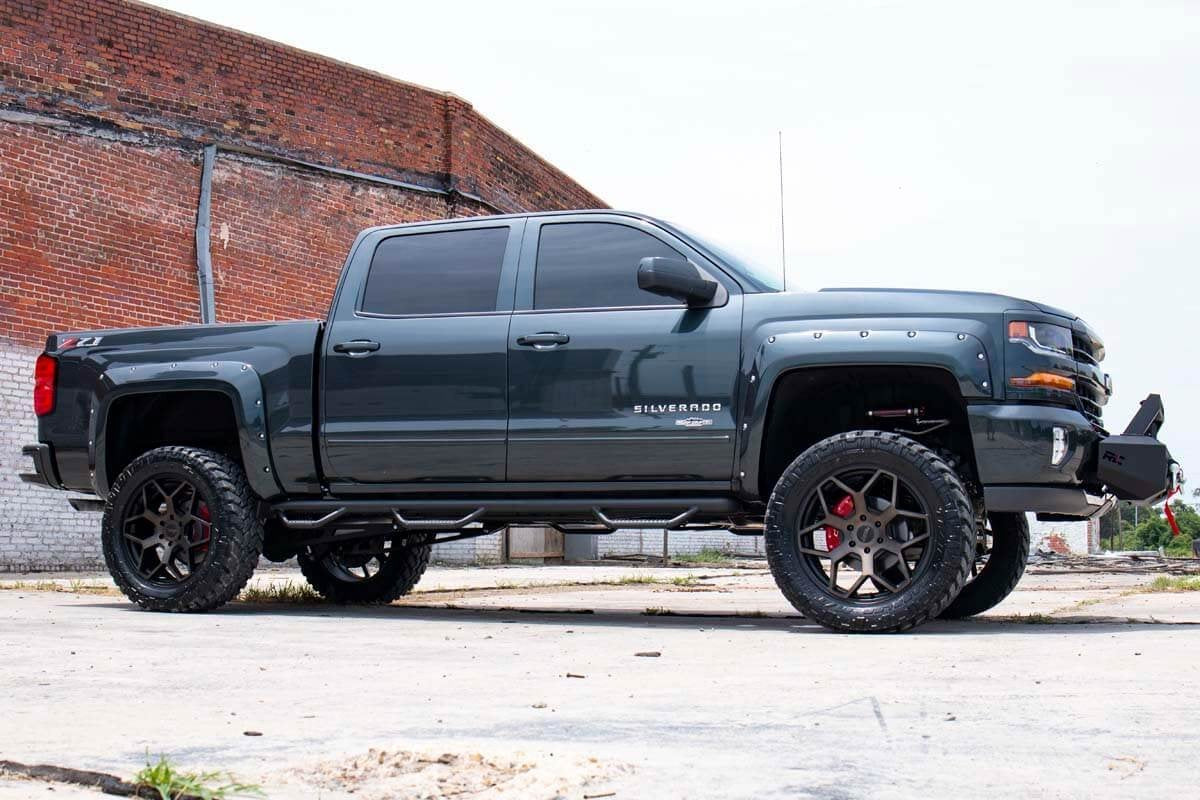 2014-2016 GMC Sierra Chevrolet Silverado 1500 4WD Lift Kit - 7 Inch Suspension Bracket Kit for Vertex Coilovers & Shocks (Part# 29850) - Off-Road Truck Accessories for Enhanced Performance