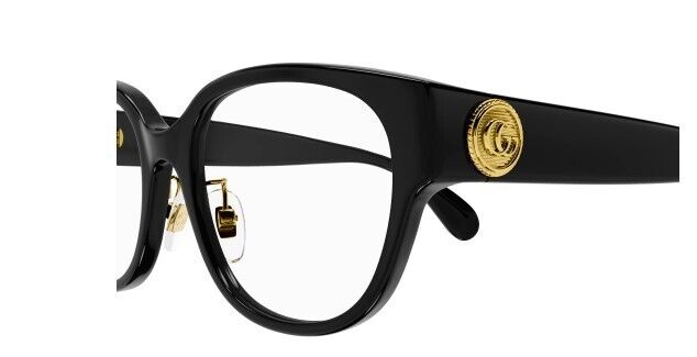 Gucci GG1411OK 001 Black Round Women's Eyeglasses - Stylish Designer Optical Frames for Women | Perfect for Work, Reading & Everyday Fashion