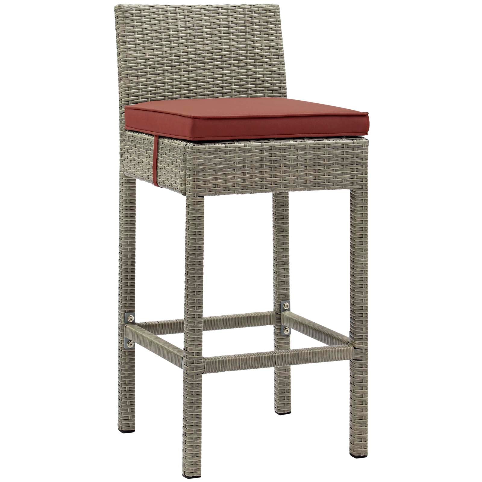 2-Piece Outdoor Wicker Rattan Bar Stool Set - Patio, Garden & Poolside Seating for Relaxing & Entertaining