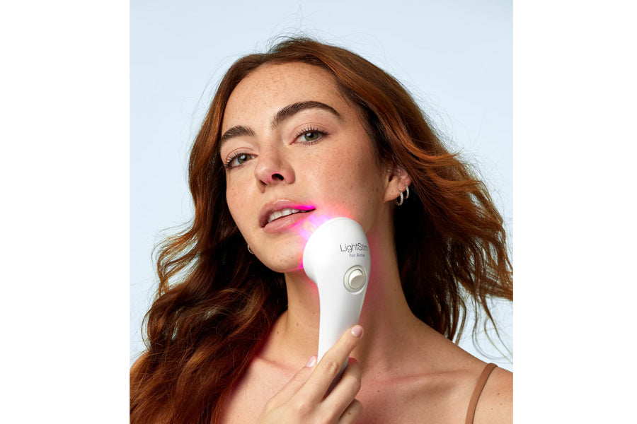 LightStim LED Light Therapy Device for Acne Treatment - FDA Cleared Blue & Red Light Therapy Mask for Clear Skin - Perfect for Home Skincare Routine & Acne Relief