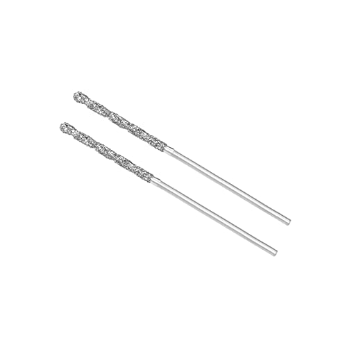 CoCud 1mm Diamond Twist Drill Bits Set - High Speed Steel Metric Tipped for Glass, Sea Shells & Ceramics - Perfect for Jewelry Making, Craft Projects & DIY Home Decor (2-Piece Set)