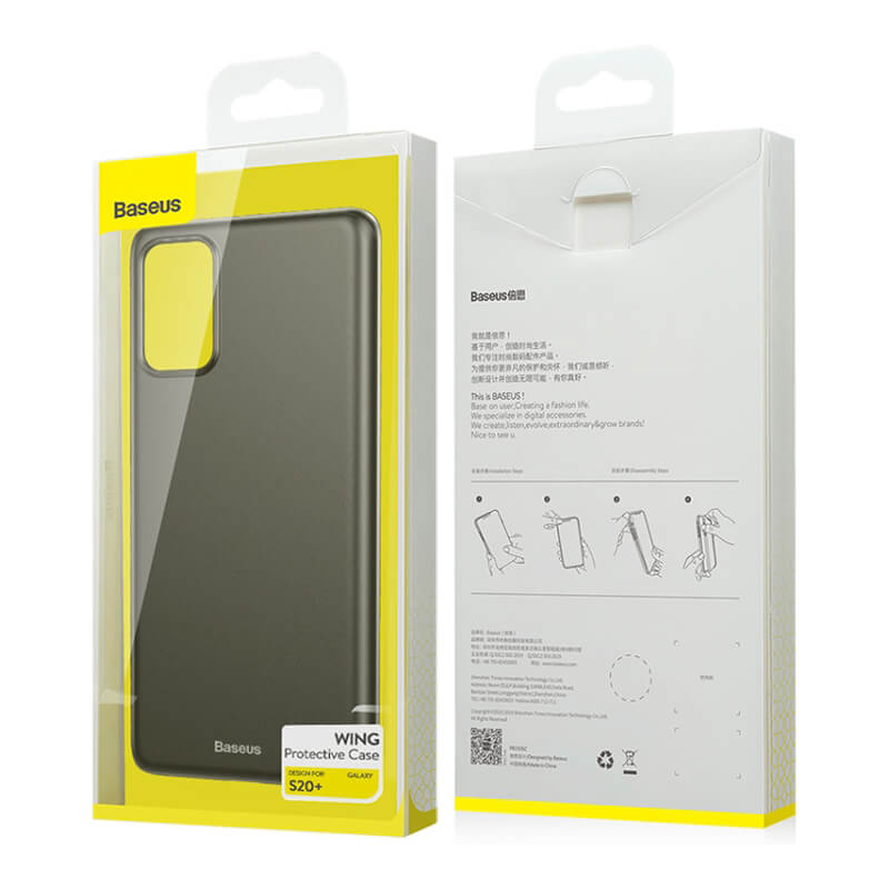 Baseus Slim Protective Case for Samsung Galaxy S20 Plus - Shockproof & Scratch-Resistant Cover with Precise Cutouts | Perfect for Daily Use, Travel & Outdoor Activities