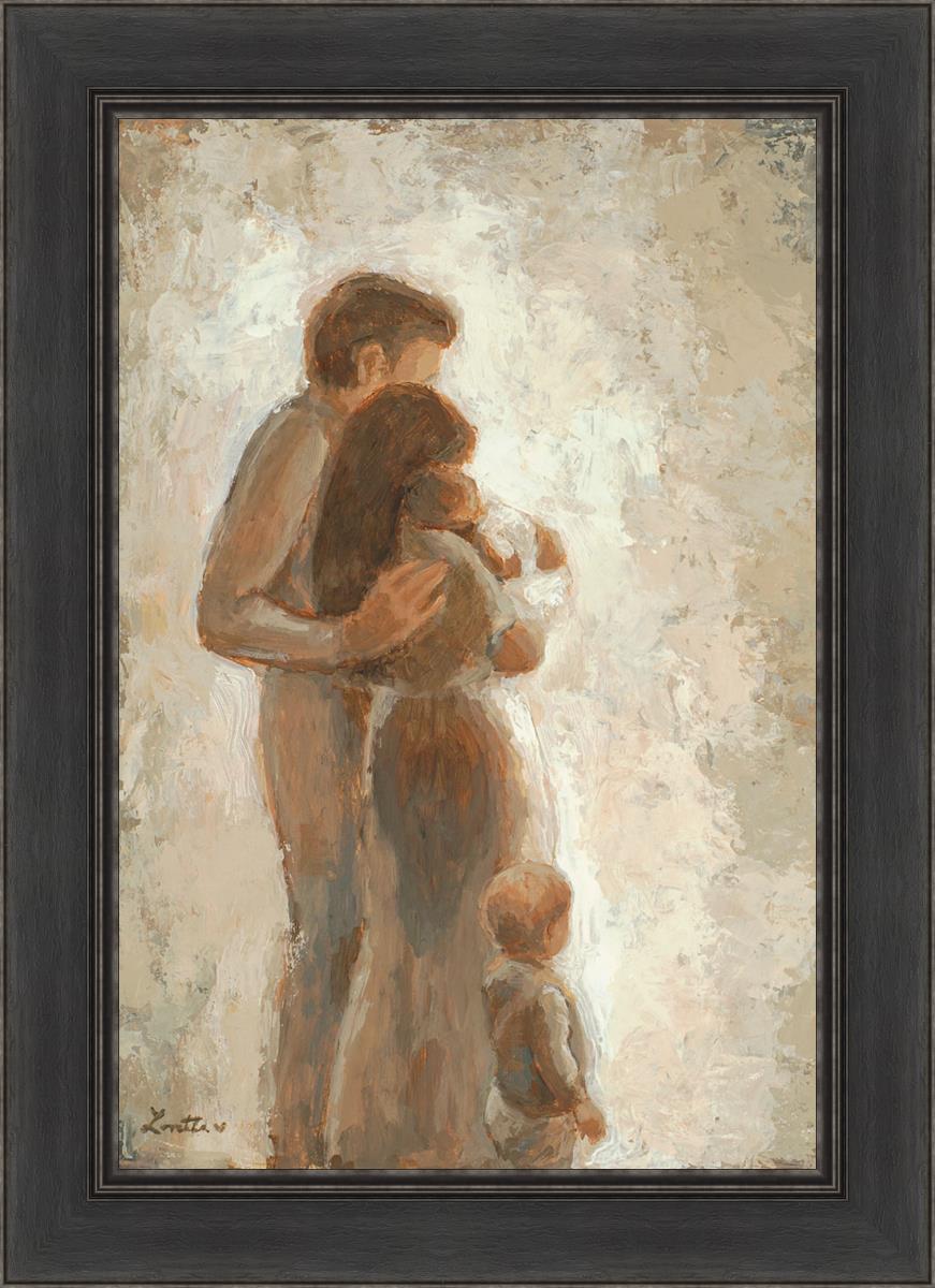 Family Looking Towards the Light - Inspirational Wall Art for Home Decor | Motivational Canvas Print for Living Room, Bedroom & Office | Perfect Gift for Family & Friends