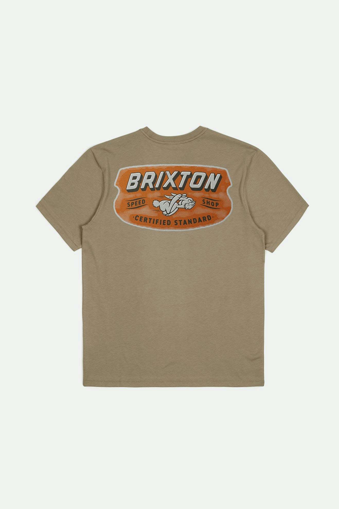 Premium Clayburn Short Sleeve Tailored T-Shirt for Men - Soft Cotton Crew Neck Tee in Oatmeal Color | Casual Wear, Layering & Everyday Comfort